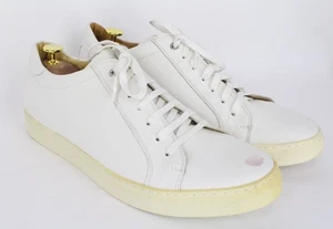Zapatillas deportivas SUITSUPPLY para hombre EU44 de cuero blanco con cordones bajos ocio - Imagen 1 de 13