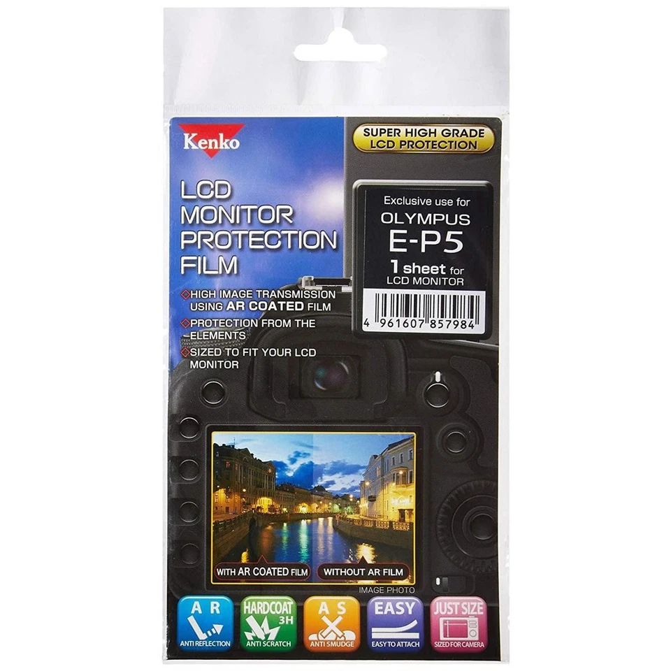 Película de protección de monitor LCD Kenko para cámara Olympus E-P5 #LCD-O-EP5 Foto 1 de 4