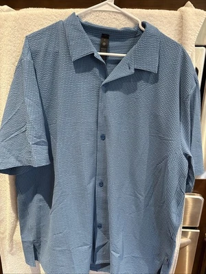 Lululemon Textured Collar Button Up Sz XL - Image 1 of 4