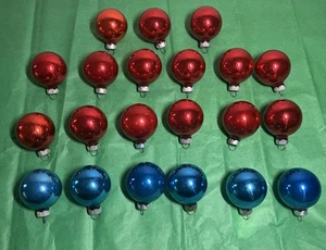 21x Lot Vintage Shiny Brite Quecksilber Glas Mini Feder Baum Weihnachtsschmuck - Bild 1 von 13