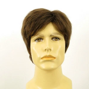 Perruque homme 100% cheveux naturel châtain clair ref PIERRE 8 - Imagen 1 de 8