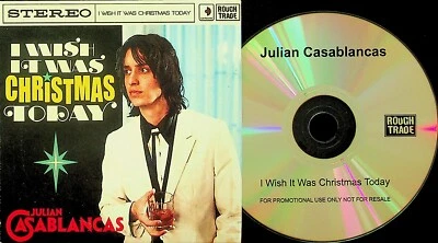 JULIAN CASABLANCAS I Wish It Was Christmas Today RARE 1 trk PROMO CD The Strokes Foto 1 de 2