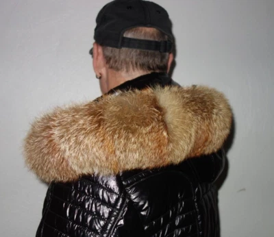 Rotfuchs Pelz Kapuze Kragen Fuchs Fellkragen Echt Fell Jacke Pelzkragen Parka 56 - Bild 1 von 4