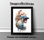 Monkey A4 Print Picture Poster Wall Art Home Decor Unframed Gift New Fun