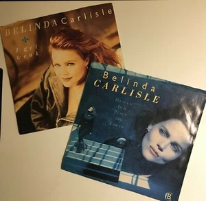 BELINDA CARLISLE ( Lot of 2 )  7" 45rpm Vinyl VG+ Assorted Titles w/pic sleeves - Picture 1 of 4