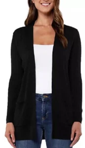 Matty M Ladies' Ribbed Summer Cardigan - Picture 1 of 4