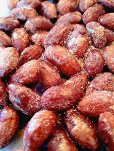 KETO Cinnamon Glazed Almonds - Low Carb Sugar Free Diabetic Friendly Nut Candy - Picture 1 of 2