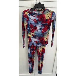 Gap Spiderman Pajamas Set Long Sleeve Sleepwear Marvel Comics Kids Size Unknown - Picture 1 of 2