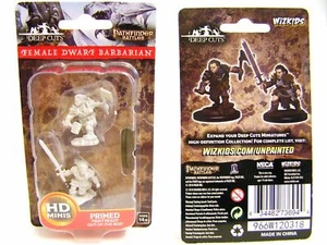 WZK73694 - Pathfinder Battles Deep Cuts Wave 8 Unpainted Female Dwarf Barbarian - Bild 1 von 1