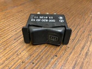 1984-1993 Mercedes Benz W201 190E 190D Dashboard Rear Window Defrost Switch OEM - Picture 1 of 5