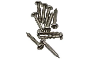 #3 x 9/16" (15mm) Rundkopf Kreuzschlitz Befestigungsschrauben - Nickel - Bild 1 von 2