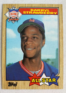 MLB DARRYL STRAWBERRY New York Mets 1987 Topps Baseball Trading CARD #601