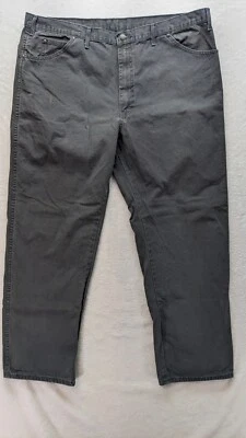 Mens Dickies Work Pants Canvas 44 x 31 Actual Gray Cargo Carpenter - Image 1 of 4