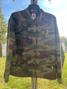 Vans Off The Wall Windbreaker Men's Medium Lined Camouflage Jacket - Picture 1 of 6