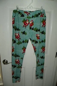 "SANTA" LEGGINGS LARGE - Picture 1 of 1