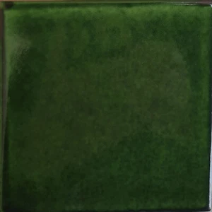 Azulejo de arcilla mexicana verde 4,2 x 4,2 9 piezas hecho a mano salpicadero Talavera - Imagen 1 de 2