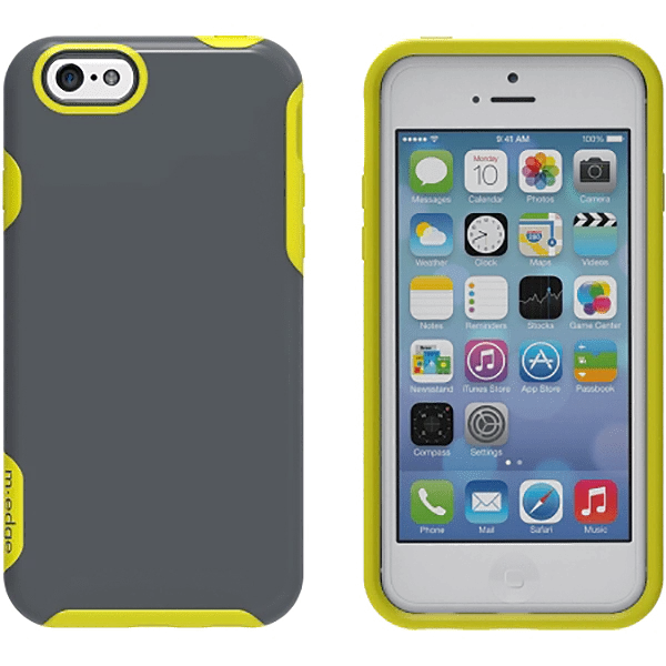 Funda híbrida serie M-Edge Echo para Apple iPhone 6s Plus/6 Plus (gris/verde neón) Foto 1 de 4