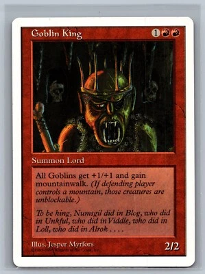 Magic The Gathering Anthologies Goblin King MTG TCG CCG - Image 1 of 2
