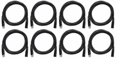 8 Rockville RDX5M10 10' 5-Pin Male-Female DMX Lighting Cables 100% Copper - Image 1 of 2