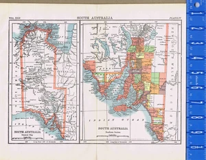 SOUTH AUSTRALIA - Map Print -- 1907 - Picture 1 of 1