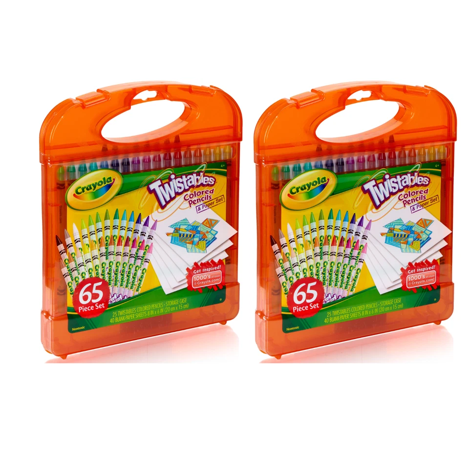 Crayola Twistables 25 Buntstifte Set mit Papier, Strumpf Stuffers für Kinder