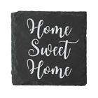 Second Ave Home Sweet Home Natural Rock Slate Drinks Coaster New Home Gift