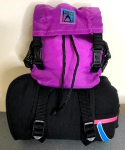 American Girl Today 1990's Hiking Camping Backpack with Sleeping Bag Unzips - Picture 1 of 8