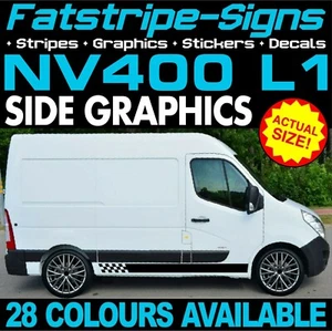 passend für Nissan NV400 L1 SWB GRAFIK AUFKLEBER DECALS STREIFEN CAMPER VAN WOHNMOBIL - Bild 1 von 2