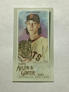 2020 Topps Allen & Ginter Mini Base #7 Tim Lincecum San Francisco Giants