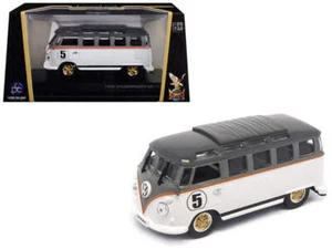 1962 Volkswagen Microbus #5 Van Bus White 1/43 Diecast Model by Road Signature - Picture 1 of 1