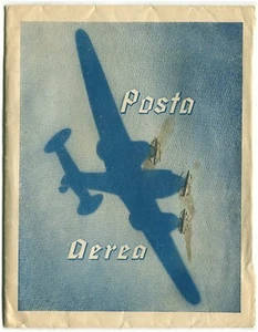 Busta illustrata con Aereoplano trimotore, per contenere la Posta Aerea m - Picture 1 of 2