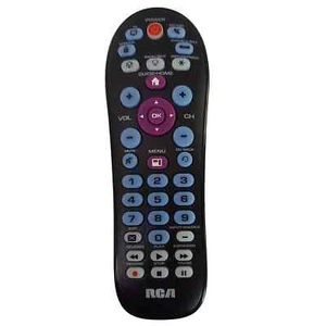 OEM RCA RCR414BHE nero pulsante 4 dispositivi streaming remoto universale con batterie - Foto 1 di 1