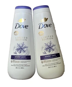 2 x Dove Winter Care Body Wash Dry Skin Limited Edition Shower Gel 20oz - Picture 1 of 1