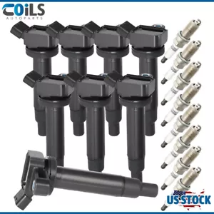 8 Ignition Coil & Platinum Spark Plug For Toyota Sequoia Tundra Lexus GX470 4.7L - Picture 1 of 24