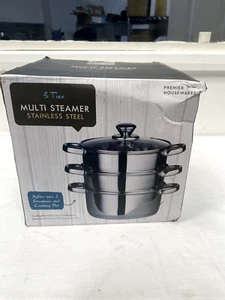 Premier Housewares 408129 3 Tier Multi Steamer - Picture 1 of 16