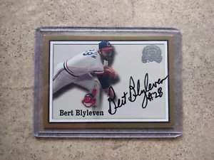 2000 Fleer Greats Of The Game Bert Blyleven Auto. Twins Indians. HOF - Picture 1 of 1