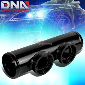 2.5"BLACK ALUMINUM FOR SSQV TURBO/INTERCOOLER DUAL BLOW OFF VALVE FLANGE PIPE - Bild 1 von 5