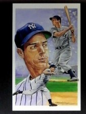 Joe DiMaggio, Legends Sports Memorabilia -Postcard- 1991 