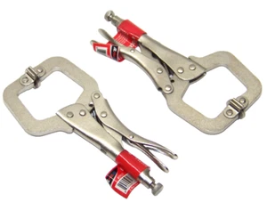 2 pcs 6" Locking C Clamp with Swivel Pad | Welding Locking Pliers Clamp Tools - Picture 1 of 1
