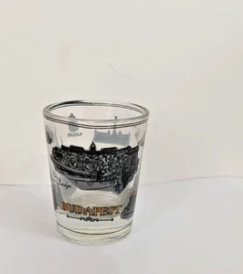 Rare Vintage Small Cup Shot Glass Beer 2" X 2" Souvenir Budapest Decor Home - Picture 1 of 4