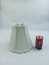 Vintage Used Beige Chandelier Clip-On Lamp Shades Cotton Mini Decorative Decor