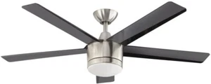 HDC SW1422/48in/BN Merwry 48" Indoor Brushed Nickel Ceiling Fan Light Kit Remote - Picture 1 of 2