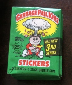1986 Garbage Pail Kids Series 3 Original Topps. 1 Sealed Wax Pack BBCE Authentic - Picture 1 of 3