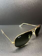 Ray Ban 58[]14 RB3028 Gold Aviator Sunglasses MA