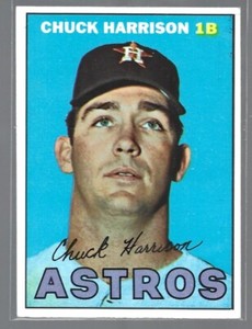 Chuck Harrison Houston Astros 1967 Topps Baseball Card #8 (SET BREAK)