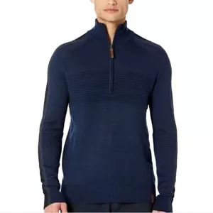 Obermeyer Vince Knit 1/2 Zip Sweater Size Small Admiral NWT - Picture 1 of 12