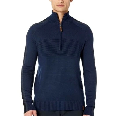 Obermeyer Vince Knit 1/2 Zip Sweater Size Small Admiral NWT - Image 1 of 4