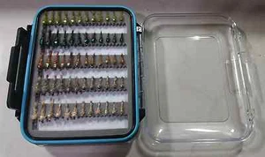 72 FB Hare's Ears W/Fly Box Trout Wet Fly Fishing Flies US Veteran Owned - Picture 1 of 1