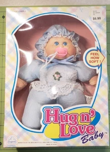 Vintage 1993 Eugene Woolworth Hug n' Love Baby Doll w/ Pacifier Soft Body NOS - Picture 1 of 10
