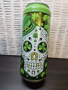 Cool Gear Green St. Patrick's Skulls Reusable Water Bottle - Picture 1 of 3